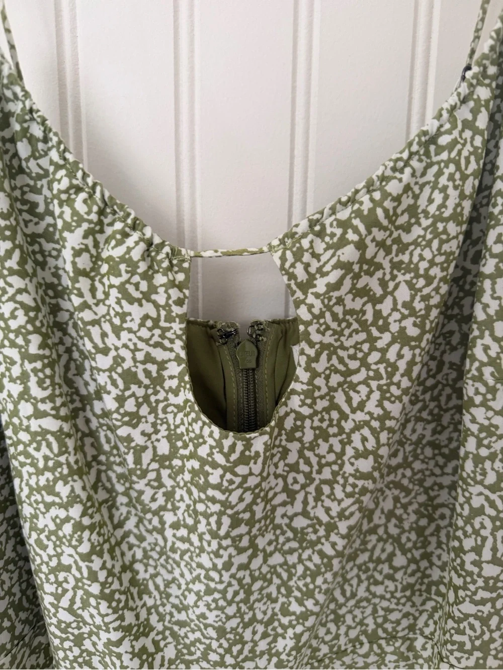 Green Midi Dress with Spaghetti Straps